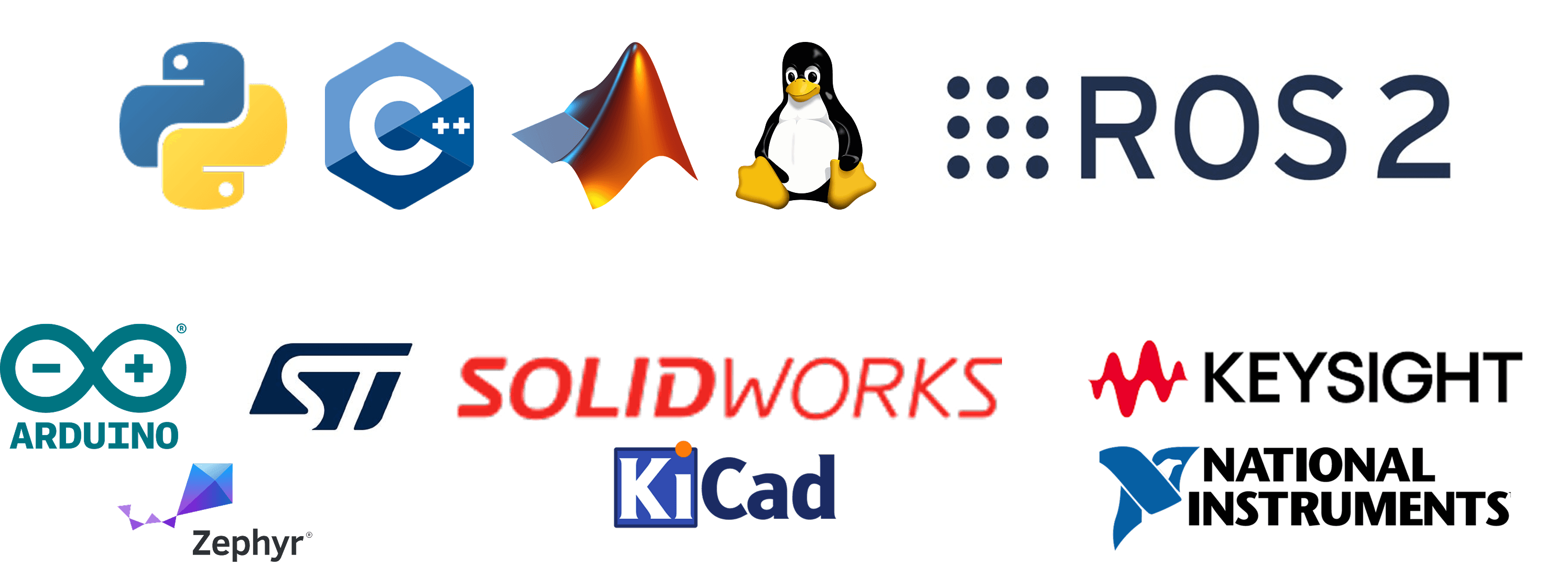 Minwoo skill stack covering programming, engineering, and hardware tools
